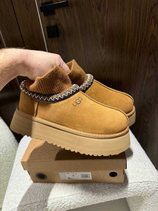 Угги Ugg Tasman Platform Sock Chestnut / Уггі Тасман Сок на платформі