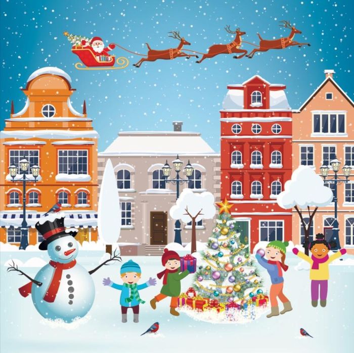 Різдвяний банер розміром 2×2м  здаю