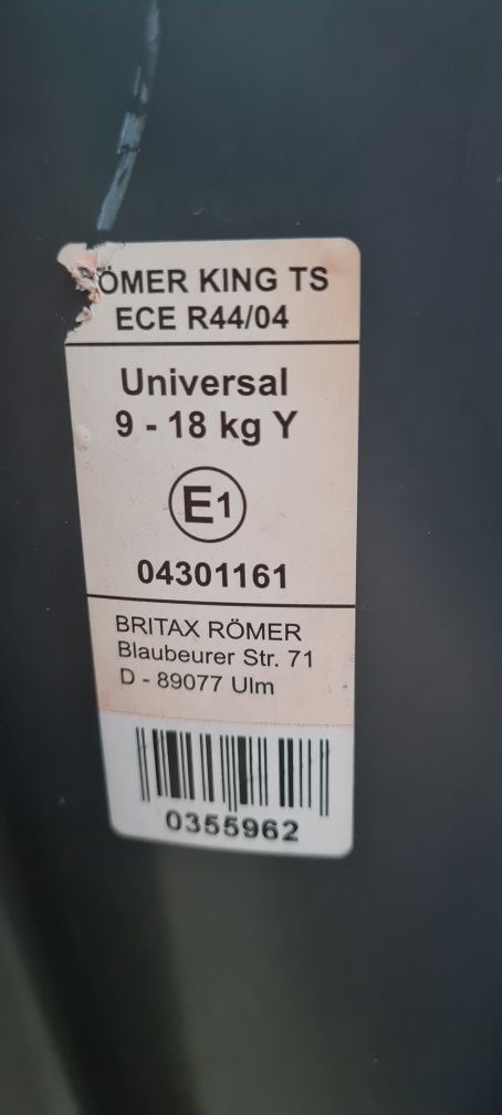 Romer King TS 9-18 kg