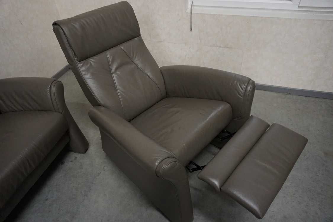 zestaw skóra naturalna 3+1+1 fotele funkcje relaksu himolla w-1002
