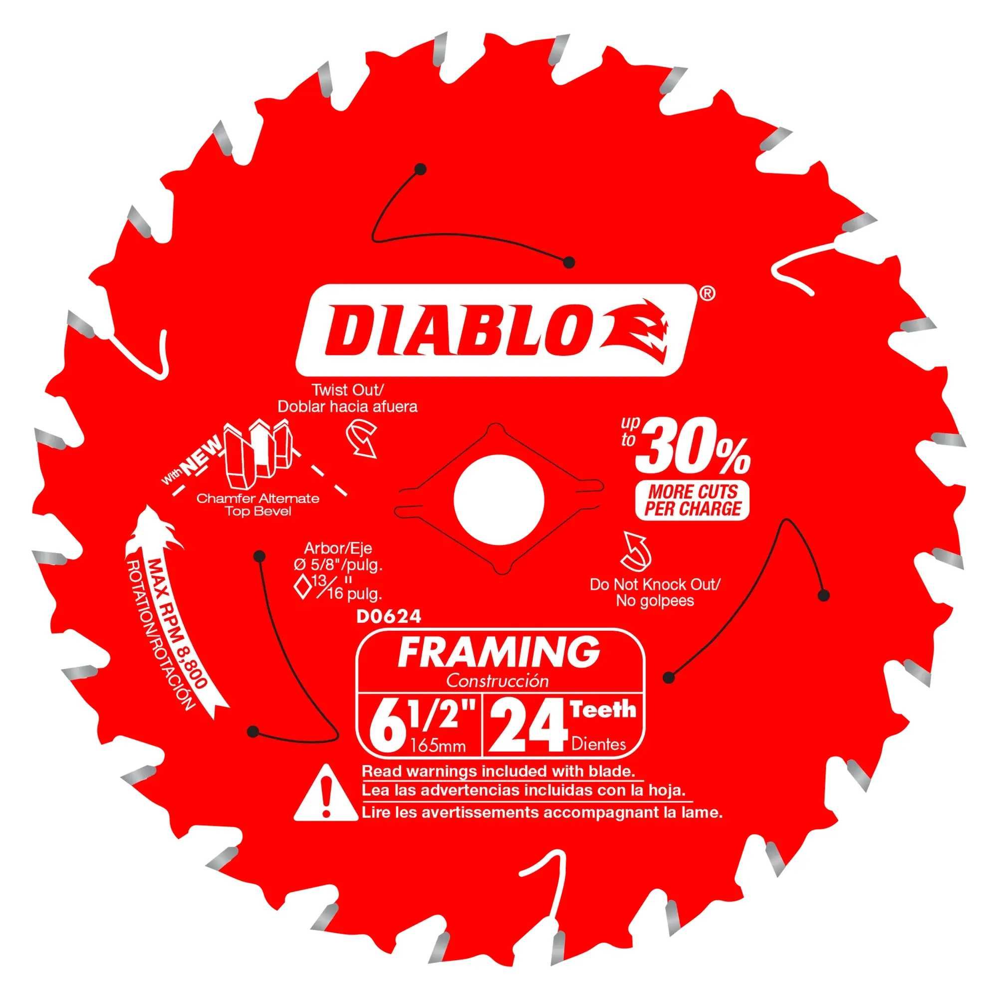 Диск Freud Diablo D0724 D0624 24 зуба D0740 40 зубів
