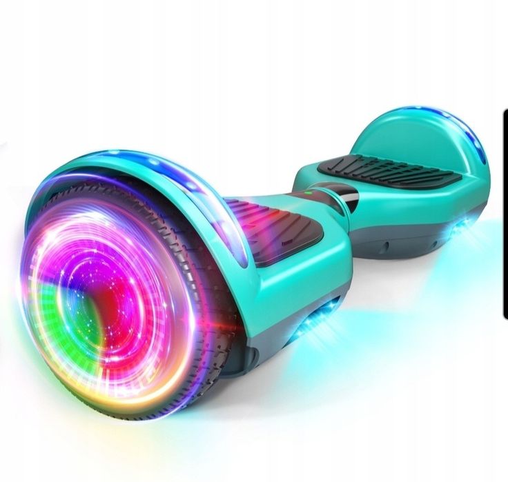 Deskorolka elektryczna 6.5” hoverboard 10KM Bluetooth dla dzieci-Zielo