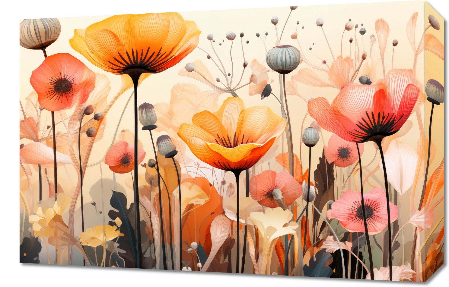Obraz 60x40cm Taneczne Maki