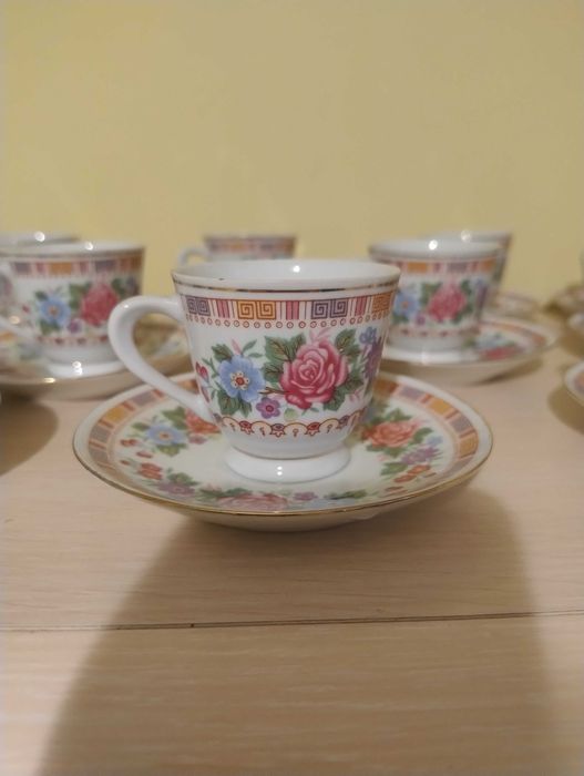 Komplet kawowy, chińska porcelana