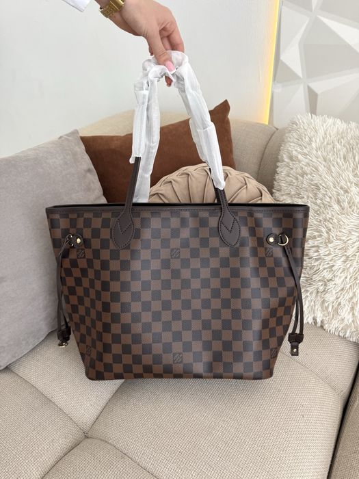 Сумка шопер Louis Vuitton Neverfull жіноча женская сумочка луи витон