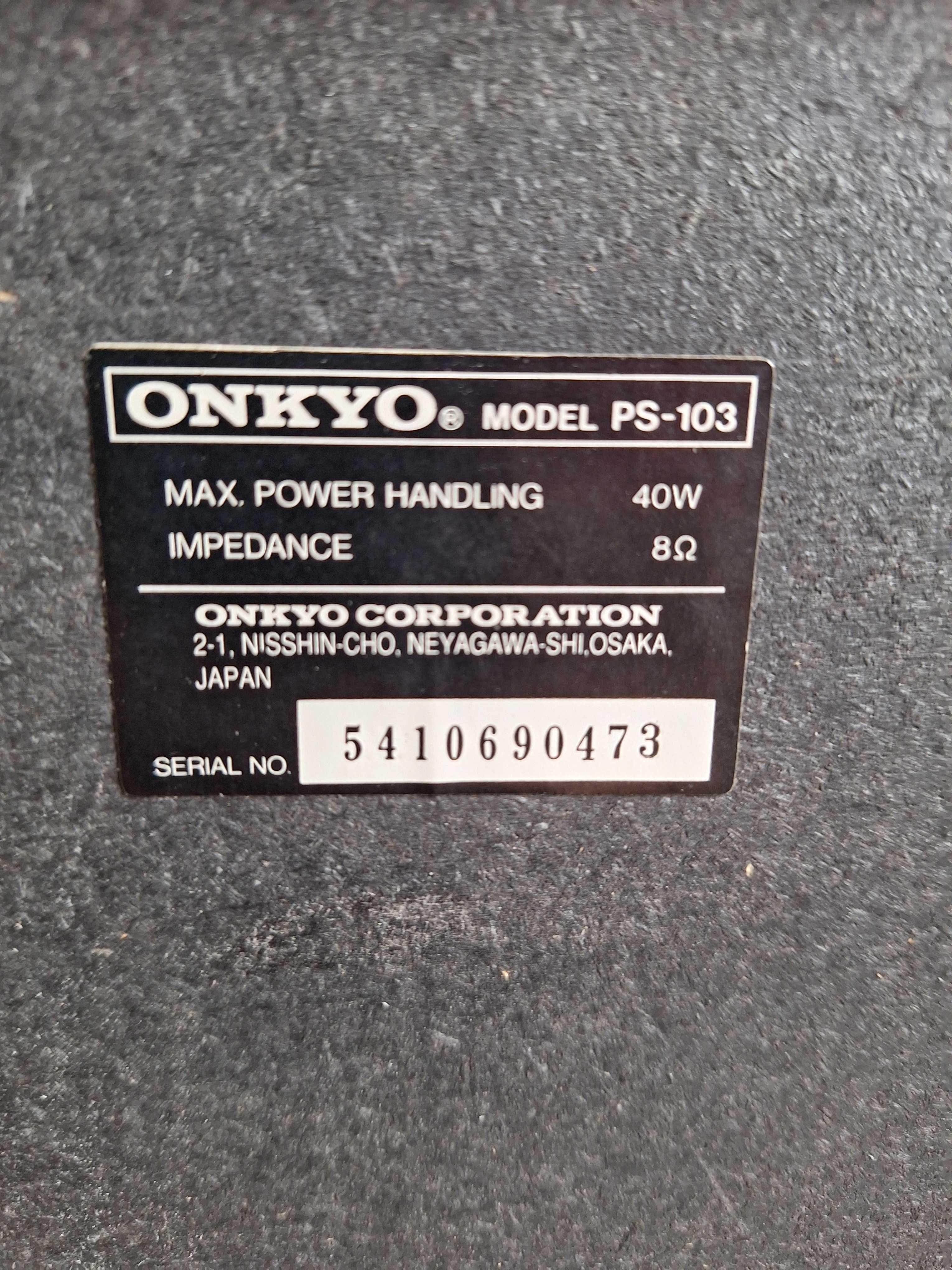 2 głośniki onkyo ps-103 + subwoofer creative inspire p380