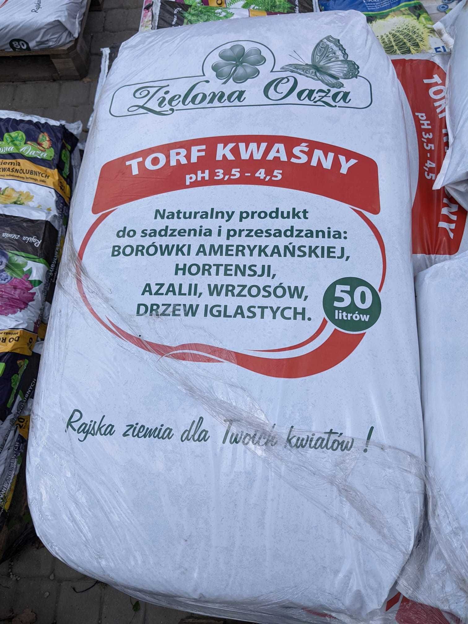 Torf kwaśny, ziemia do borówek, podłoże do iglaków – HURT od 10 szt!