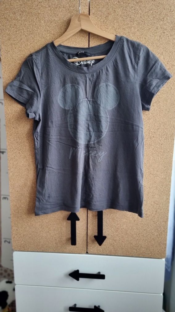 93. Damski t-shirt ONLY r. M (sprana czerń) Disney, Myszka Miki Mickey