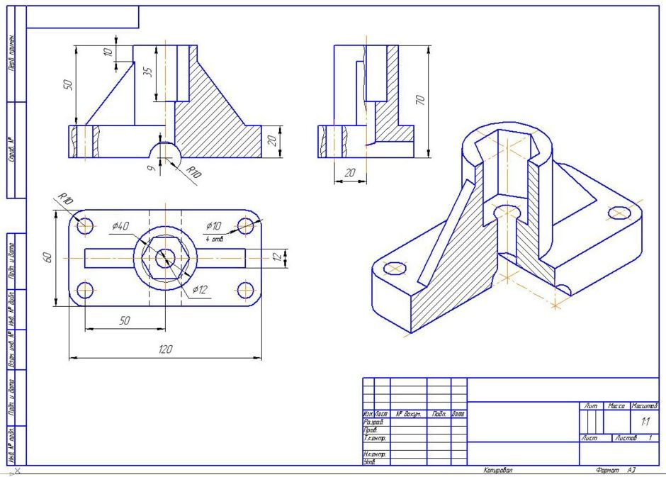 Креслення (чертежи) Моделювання Оцифровування AutoCAD, КОМПАС-3D