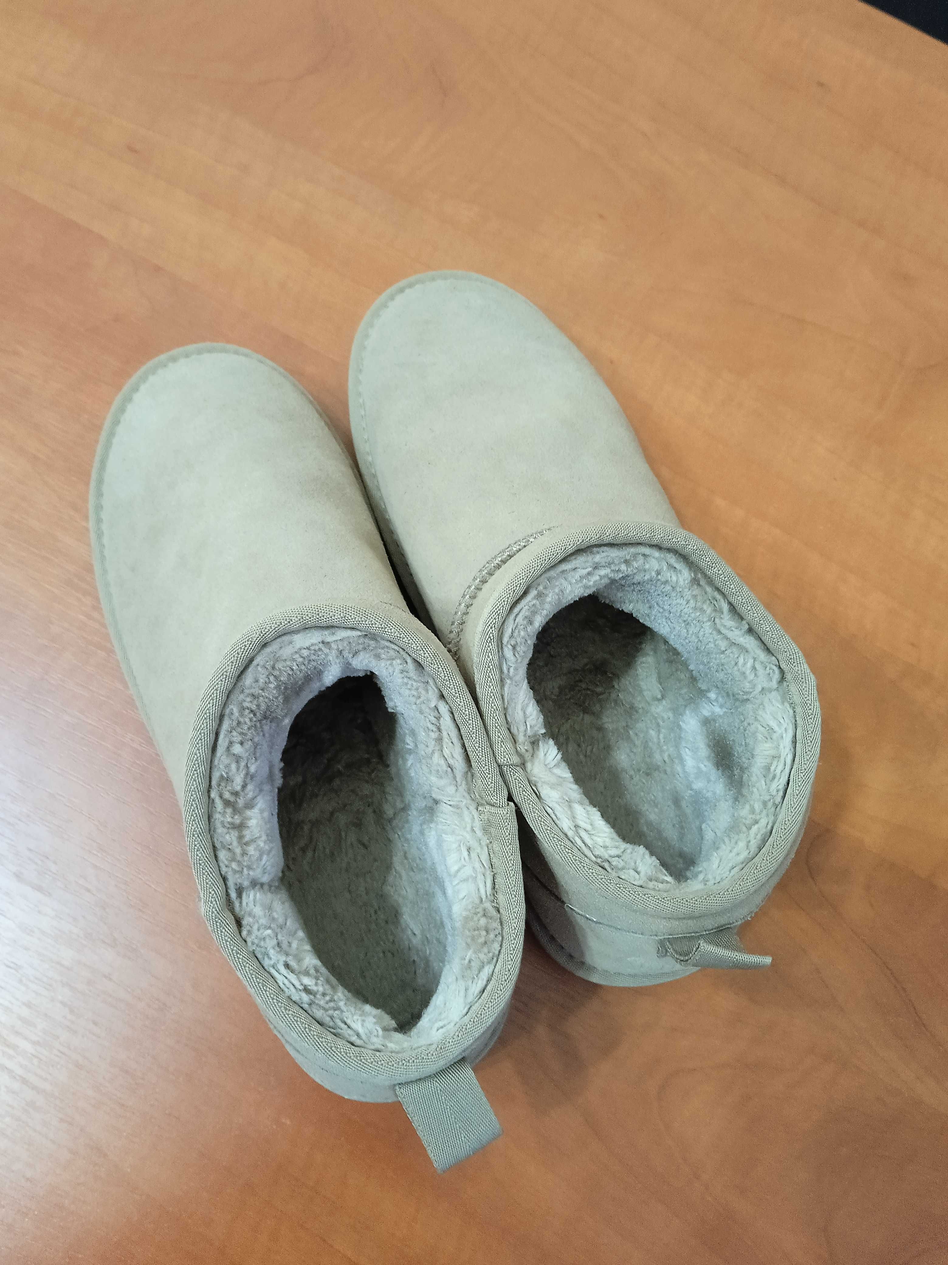 Угги короткие замш