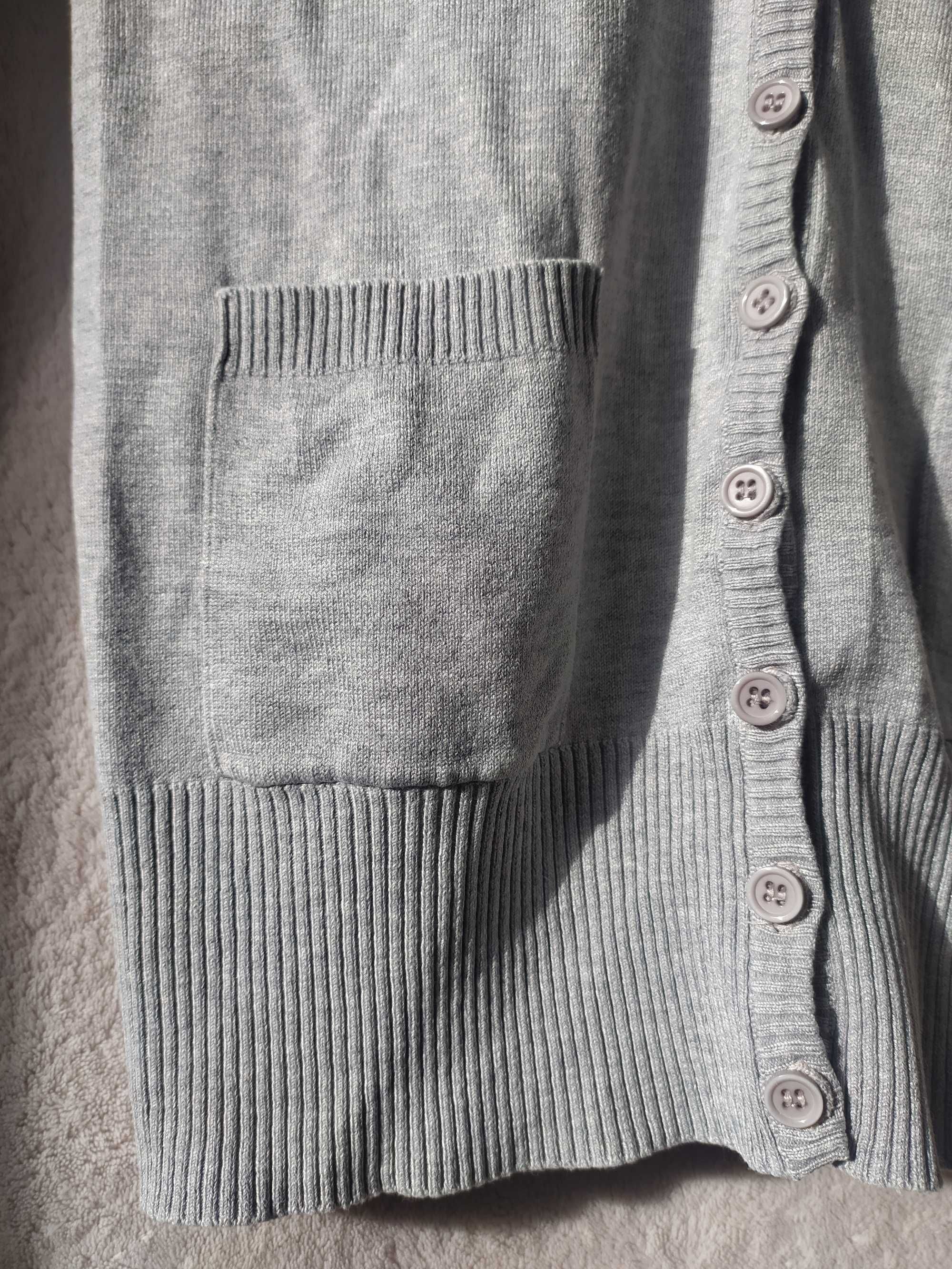 Sweter damski długi rozpinany