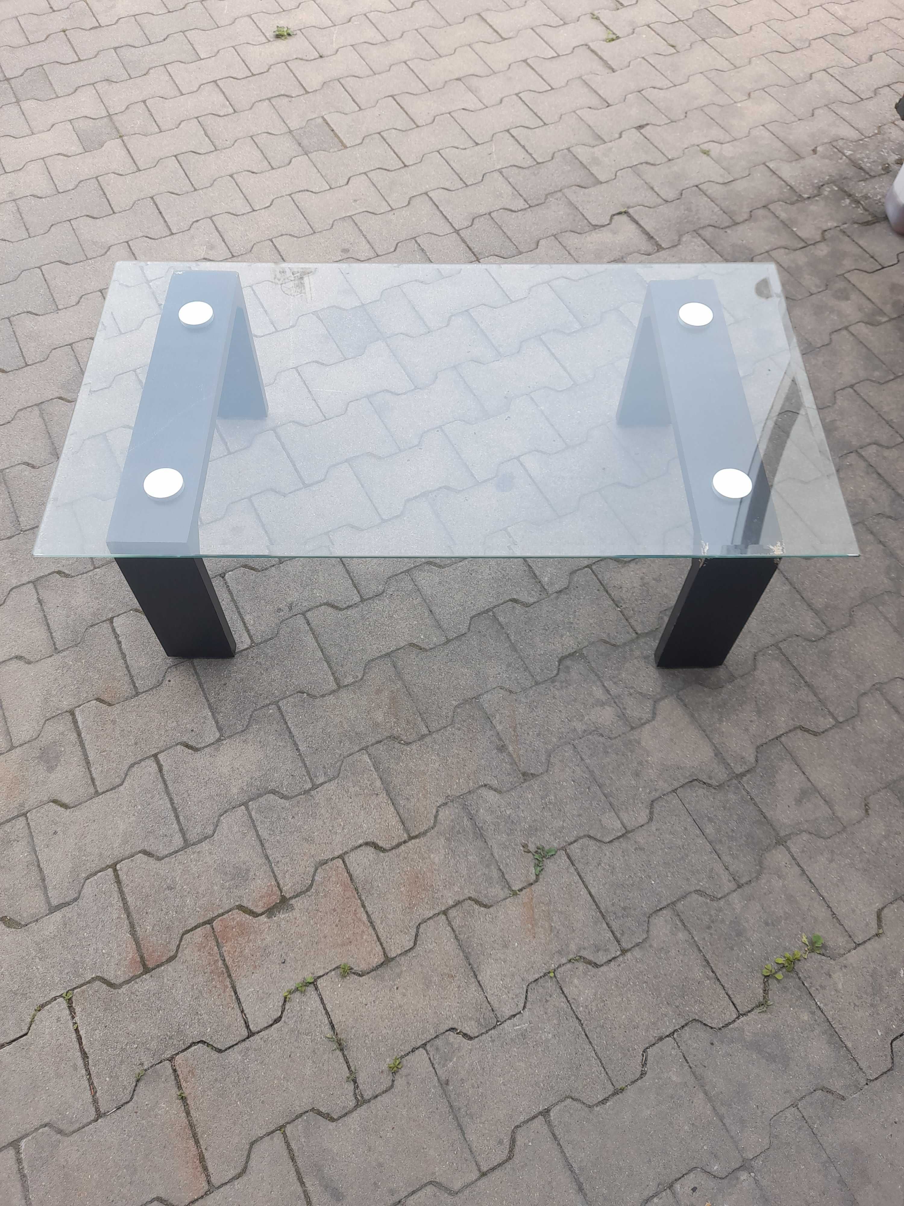 Stolik Kawowy Szklany 110x60x35cm
