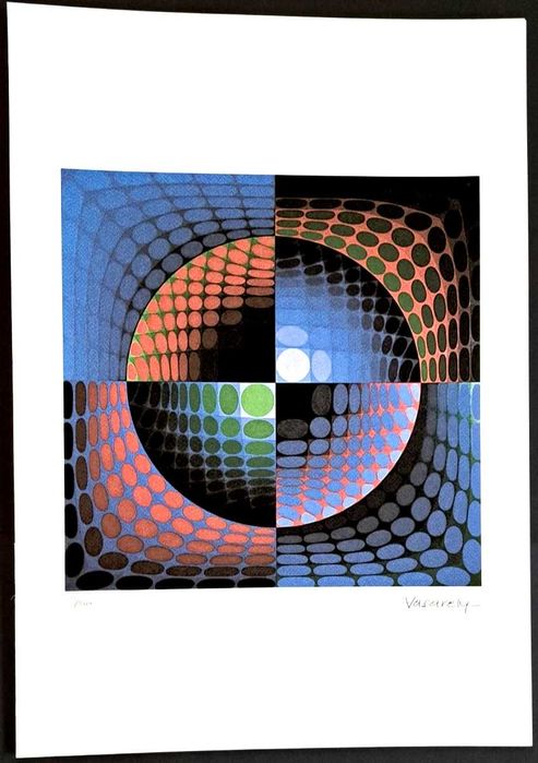 Litografias Vasarely  50 cm x 35 cm