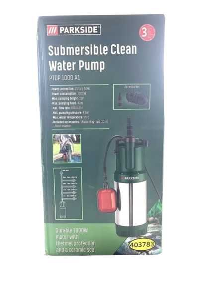 Bomba de pressão submersível PARKSIDE® »PTDP 1000 A1«, 6500 l/h