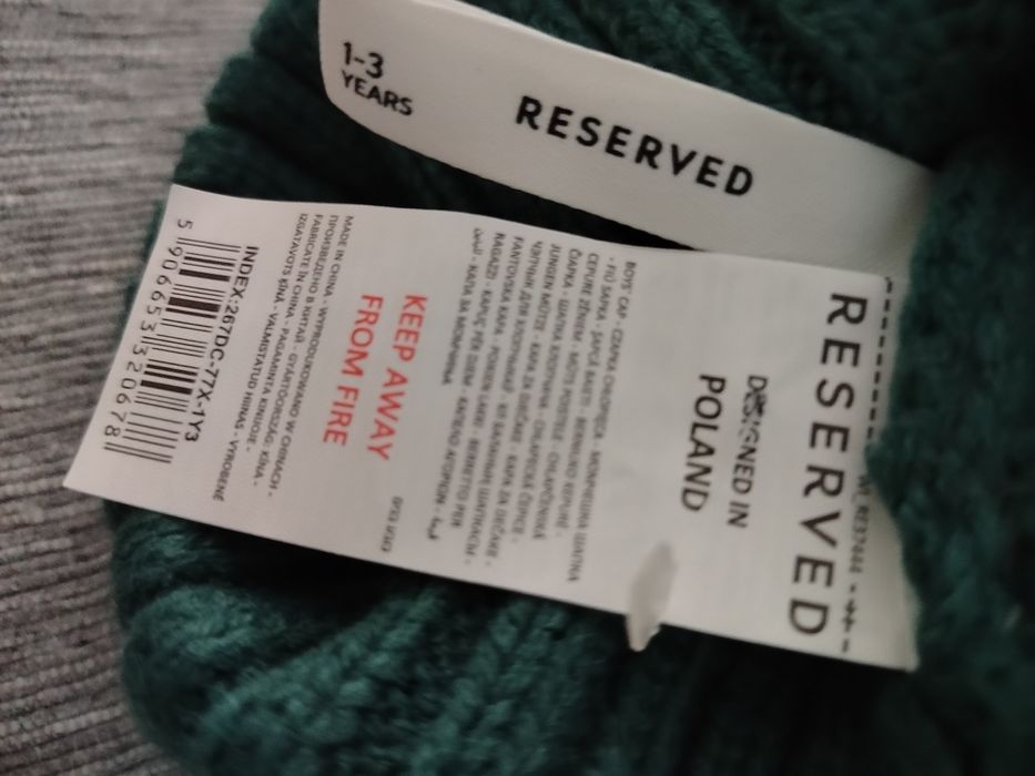 Czapka Reserved dziecieca