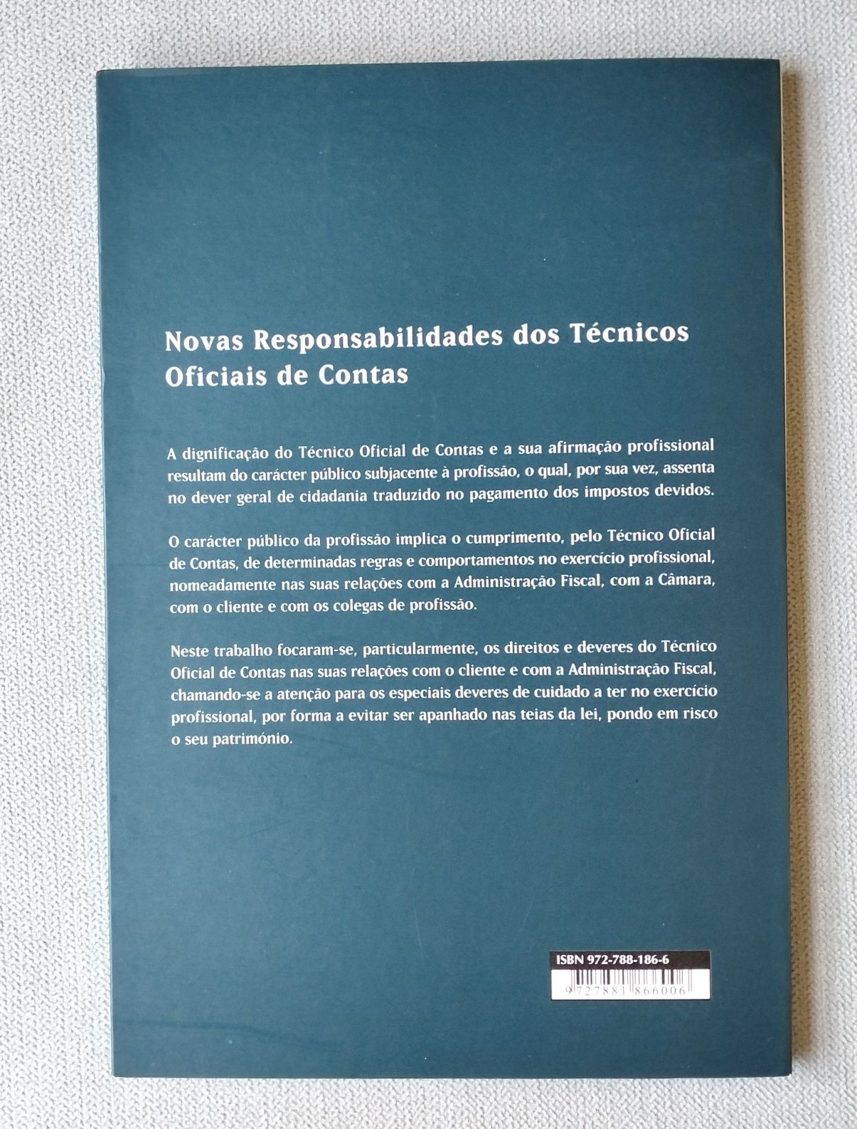 Livro Novas Responsabilidades dos Técnicos Oficiais de Contas