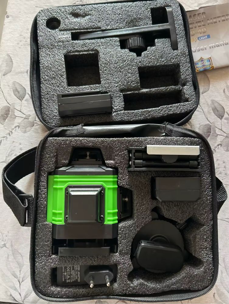 NOWY! Laser krzyżowy 360 poziomica laserowa 16 linii SAMOPOZIOMUJĄCA