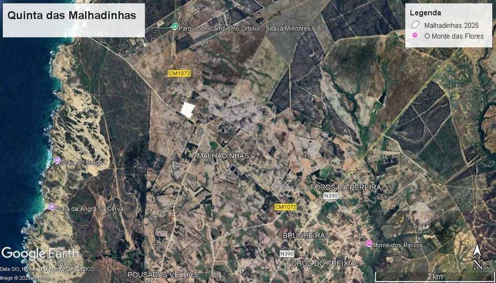Vende-se Quinta das Malhadinhas com 4,20 hectares