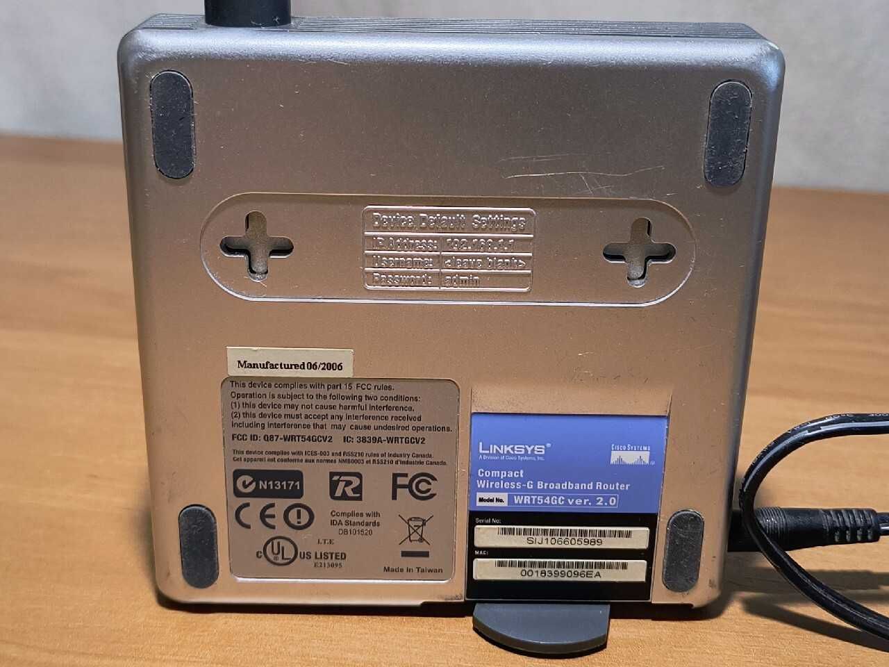 Router Linksys WRT54GC ver 2.0 niesprawny