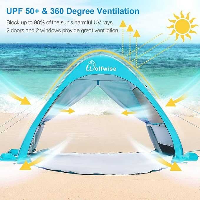 Tenda de praia para bebé