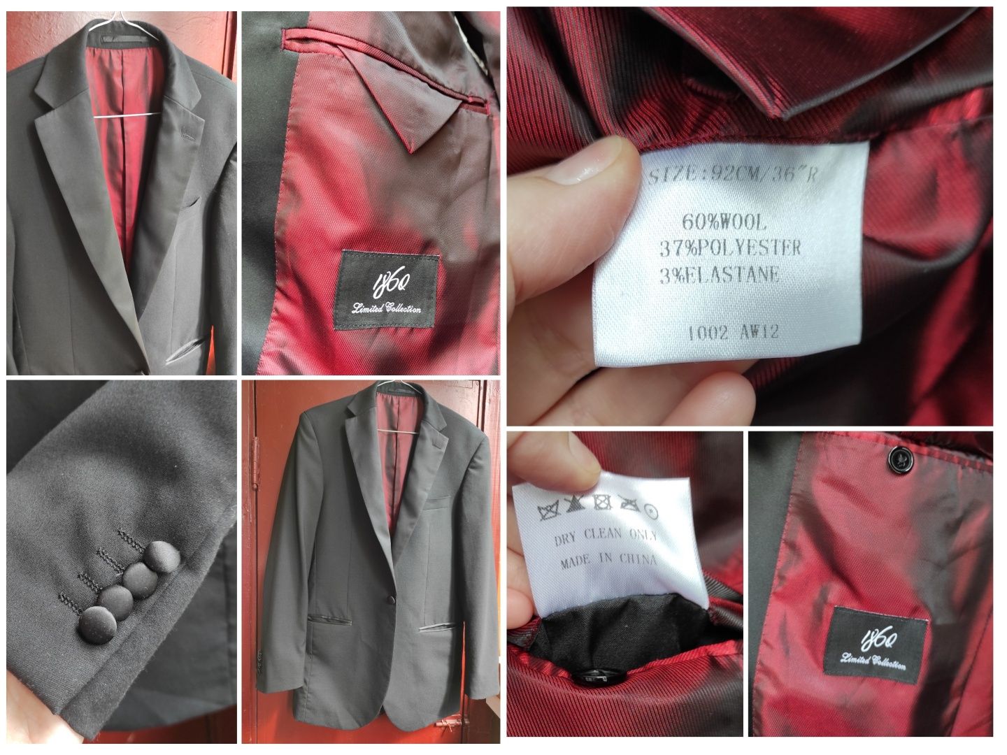 Мужской пиджак смокинг р. 36 1860 Limited collection