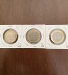 3 moedas de 200 escudos comemorativas de 1994/5/7