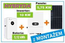 Panele fotowoltaiczne 5,75KWp + Magazyn energii 5,12KW