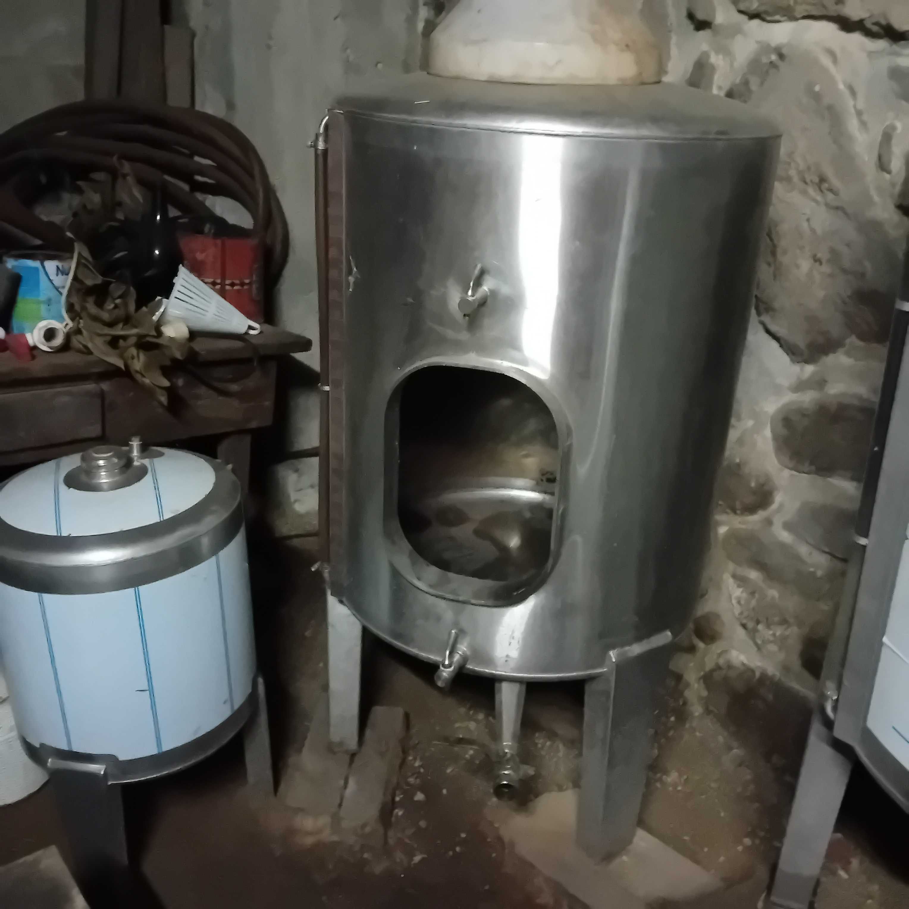 Pipa inox 250 l usada