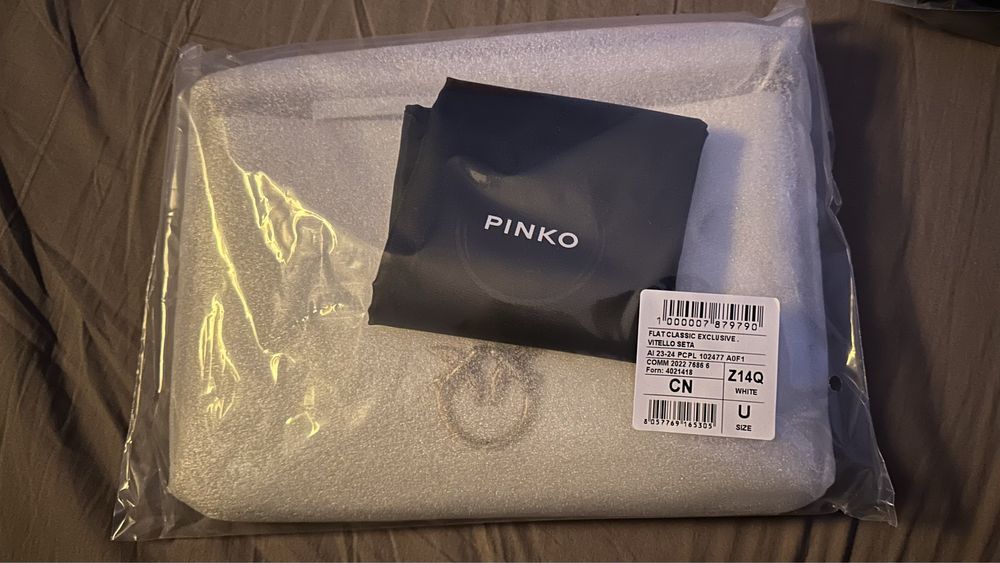 Nowa torebka PINKO Flat Classic Exclusive Vitello Seta - 100% oryginał