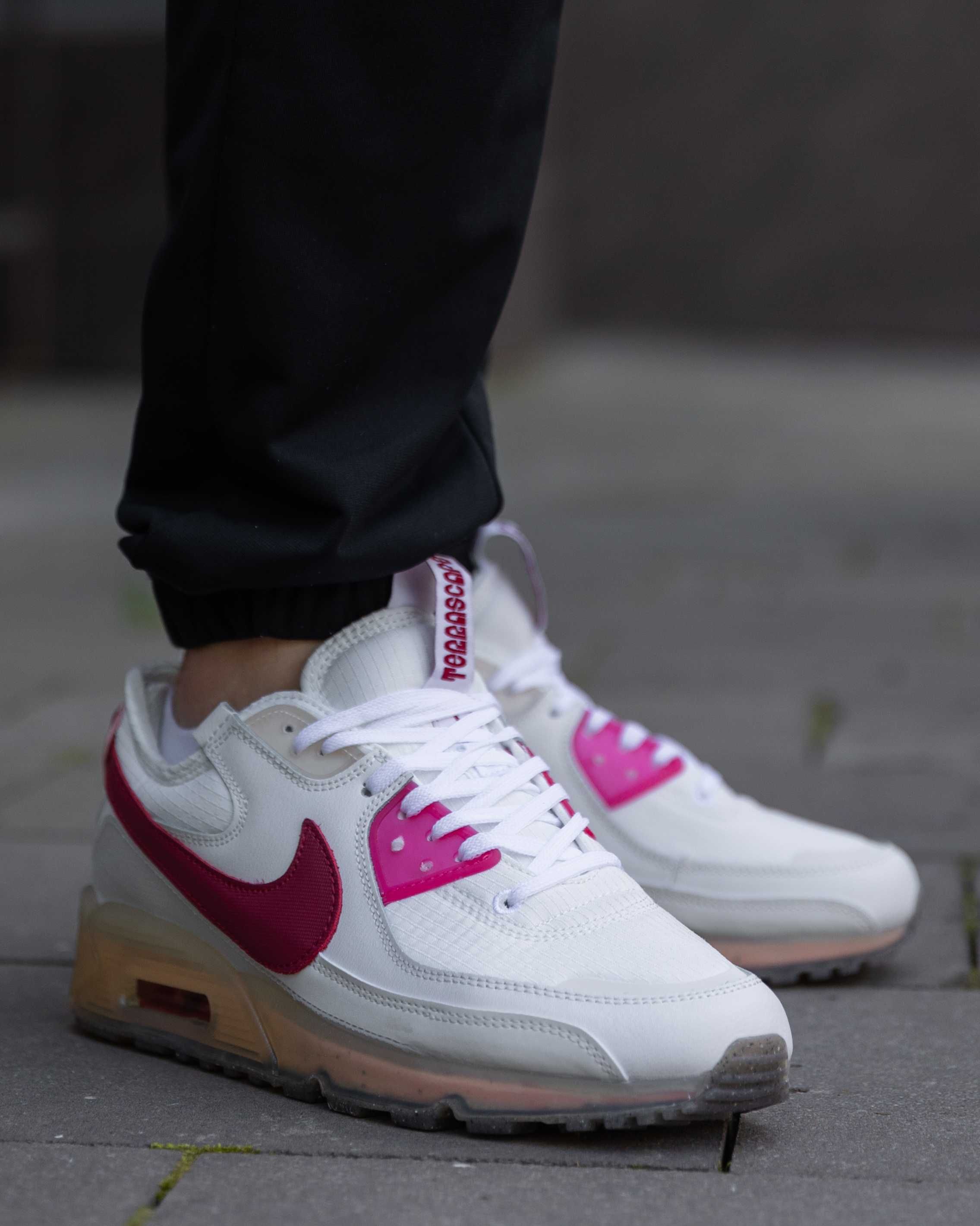 Кроссовки мужские Nike Air Max 90 Terrascape White Red Найк Айр Макс