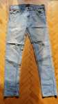 Spodnie męskie jasnoniebieskie jeansowe Zara Jeans r. 46