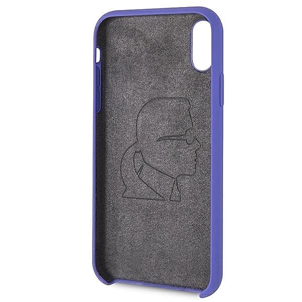Etui Karl Lagerfeld Silicone na iPhone Xr - fioletowe