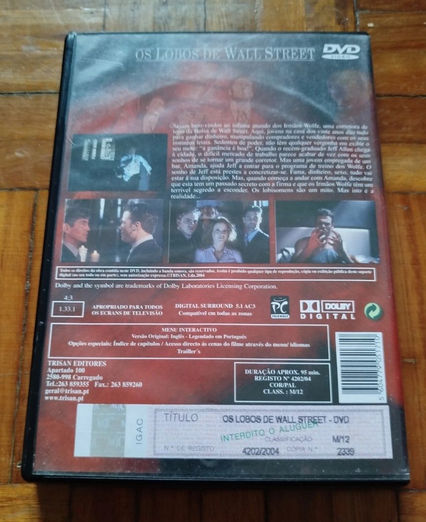 DVD os lobos de wall street