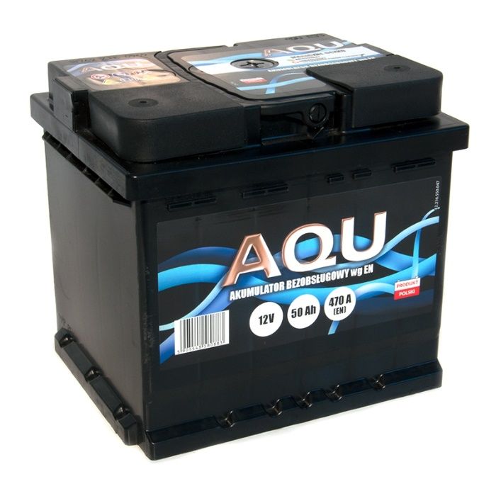 Akumulator 12V 50Ah 470A AQU Autopart Dowóz Montaż Płatność kartą 24h