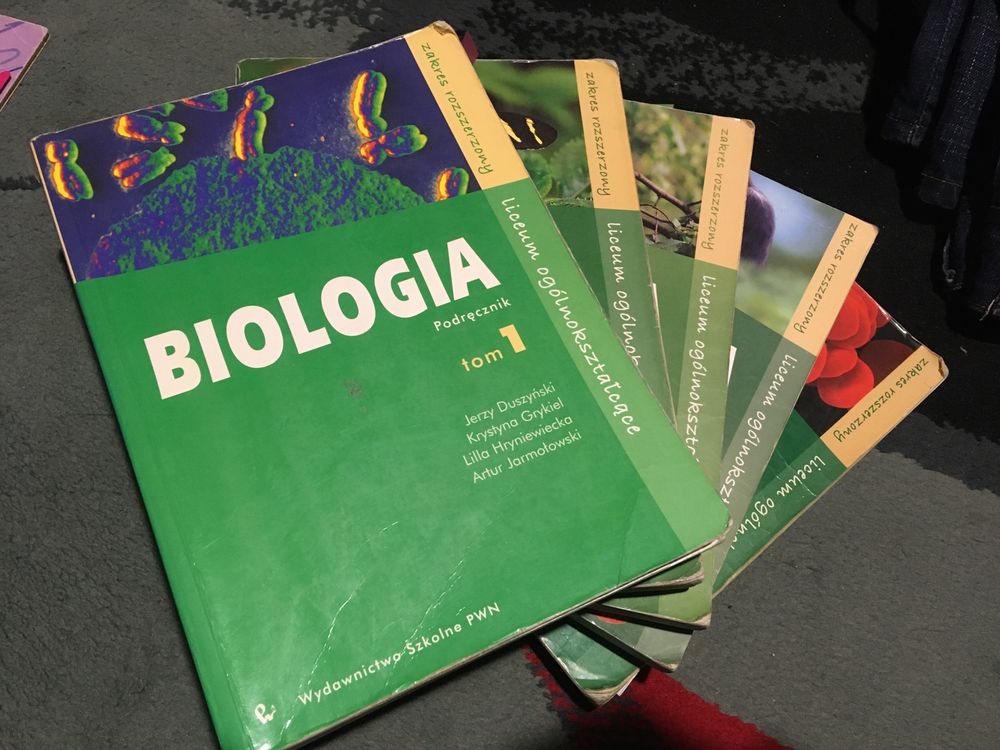 PWN rozszerzona biologia tomy 1-5