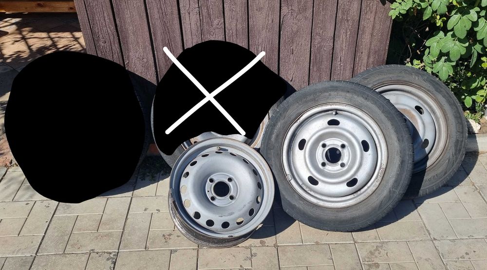 Диски 4*100 R14 з шинами 175/65/r14 літо ET42