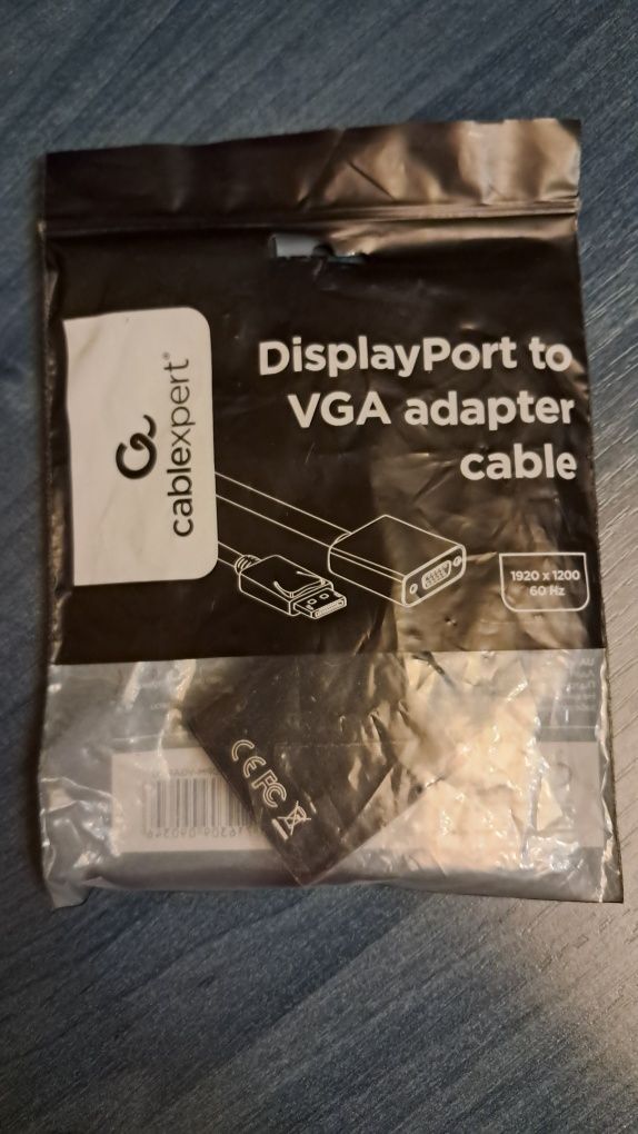 Кабель-перехідник DisplayPort to VGA