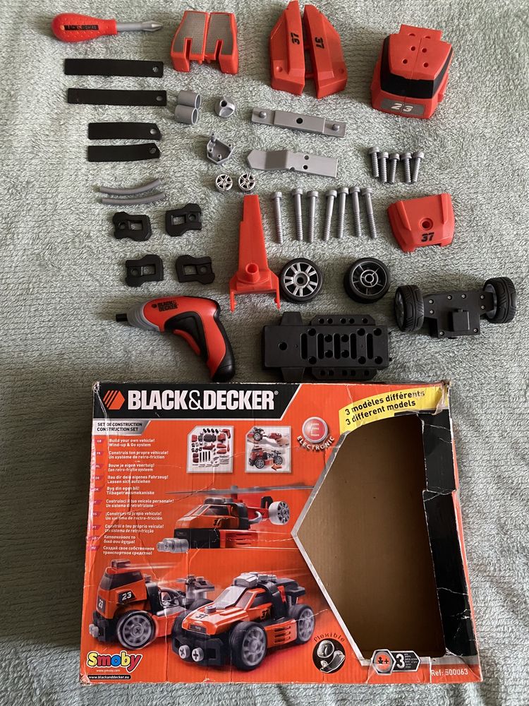 Конструктор 3 в 1 машина-2; вертолет Blak&Dacker /Smoby Toys