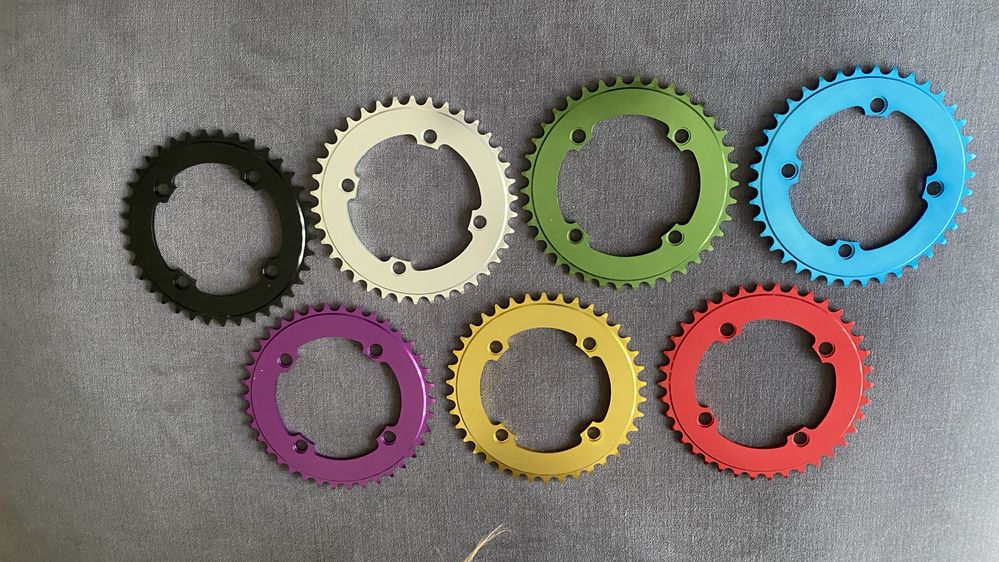 Zębatka E13 E*Thirteen Guide Ring 32-38T kolory Shimano BCD-104 blat