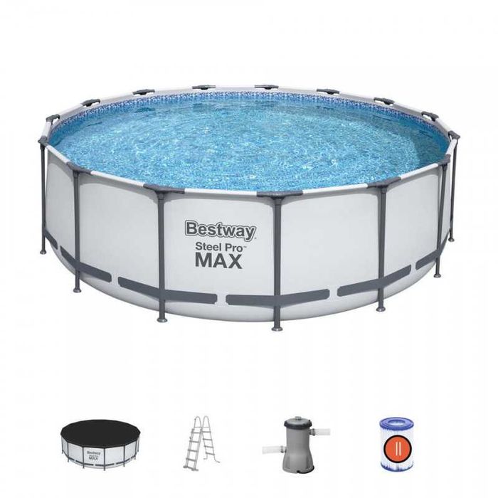Piscina BESTWAY ROUND STEEL Pro Max com 457X122 CM