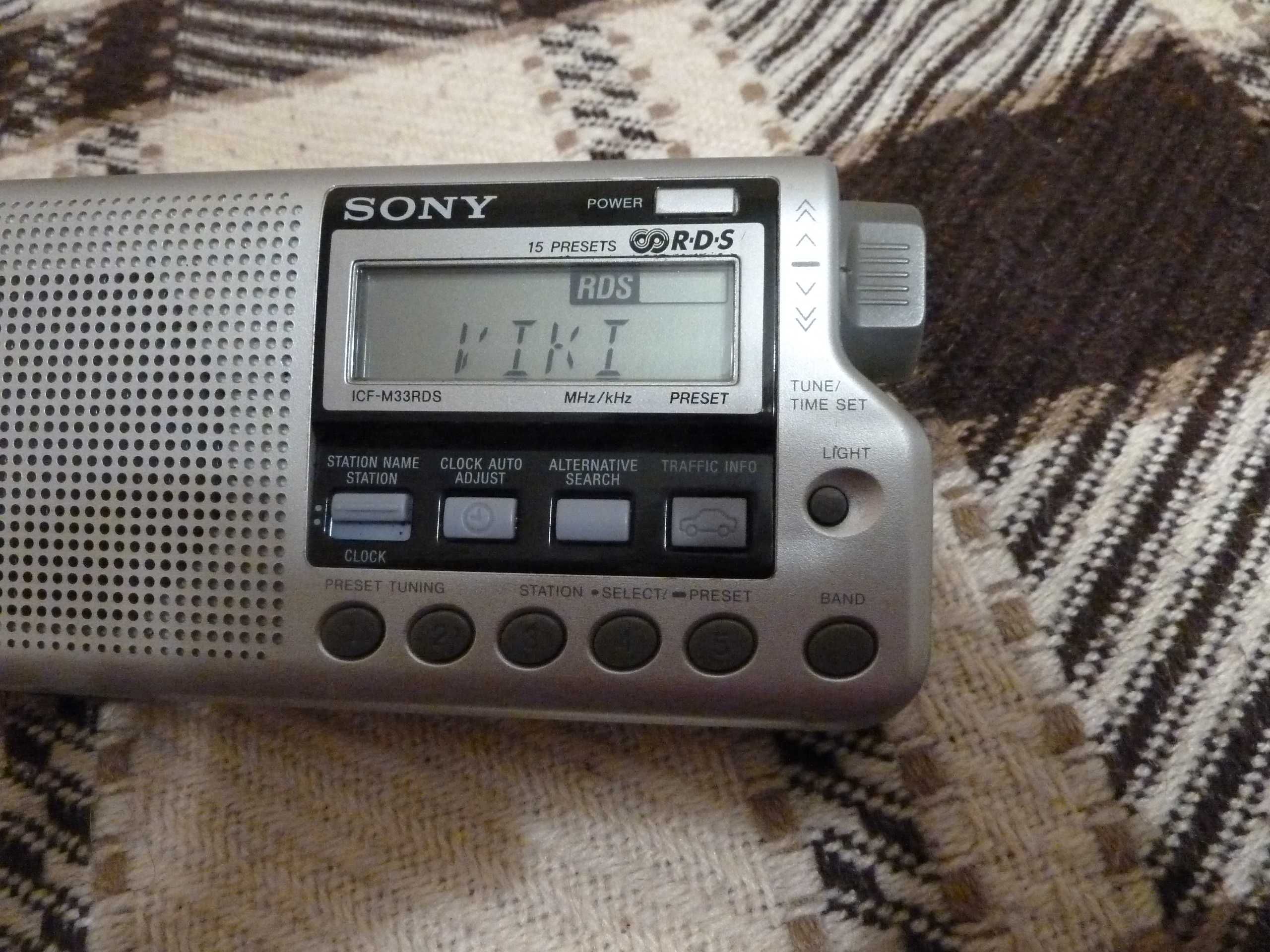 Małe radio Sony, RDS, AM/FM, świetna jakość. SONY ICF M33.