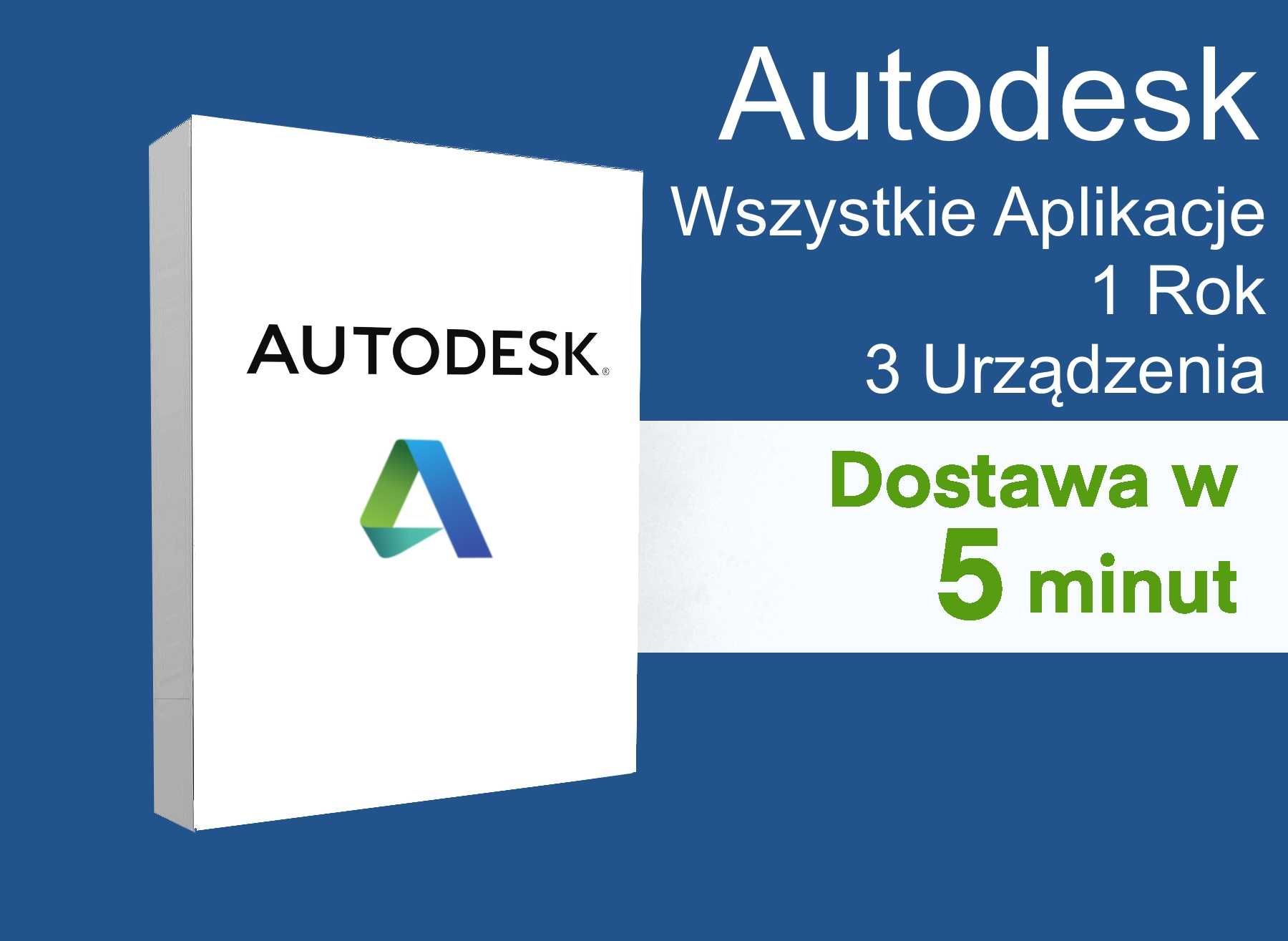Autodesk Wszystkie Aplikacje [Autocad, Revit, Maya, Inventor, 3DS Max]