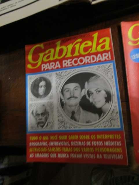 Revistas telenovela Gabriela Cravo e Canela