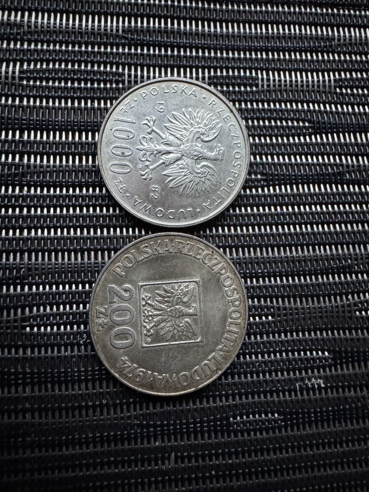 Monety Jan Paweł II srebrna próba 625, XXX lat PRL srebrna próba 625