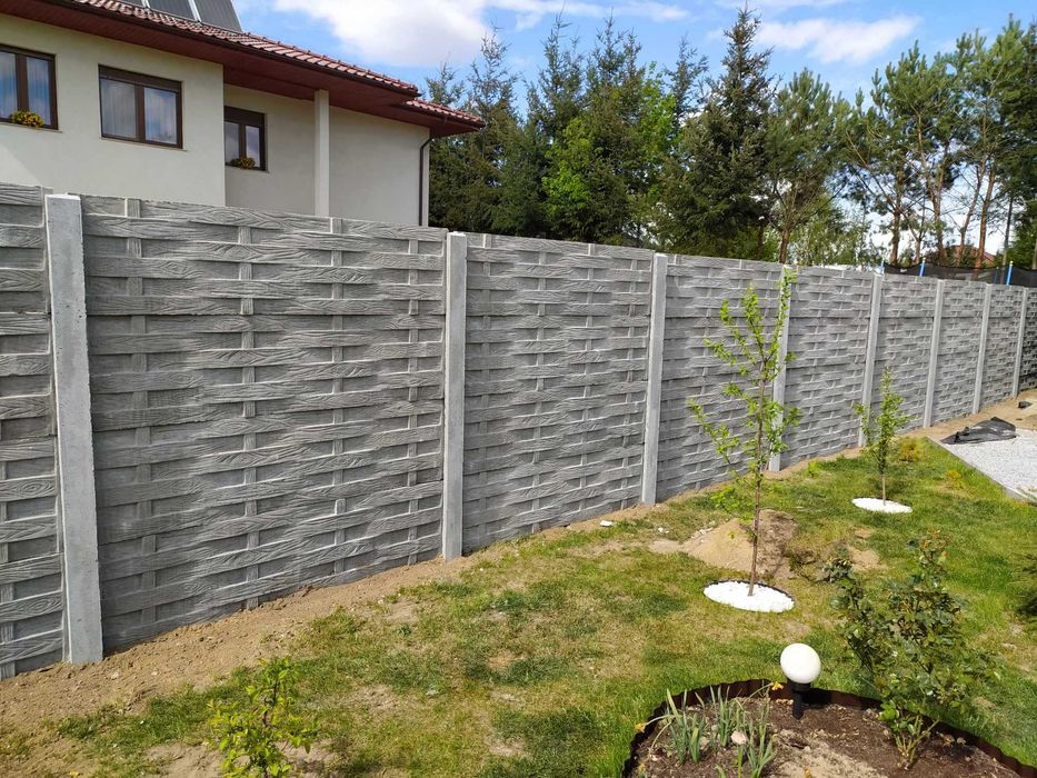 Ogrodzenie betonowe płyty betonowe płyty ogrodzeniowe płot
