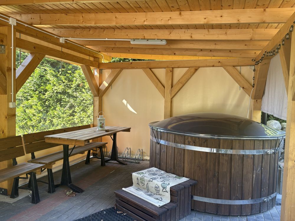 Apartament, domek z balią jacuzzi Kaszuby, wolne od 13.08 do 15.08