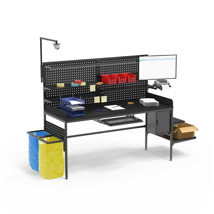 Magazynowy stół do kompletacji reklamacji inwentaryzacji RedSteel