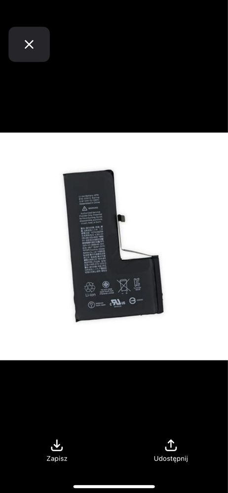Iphone xs bateria oryginalna