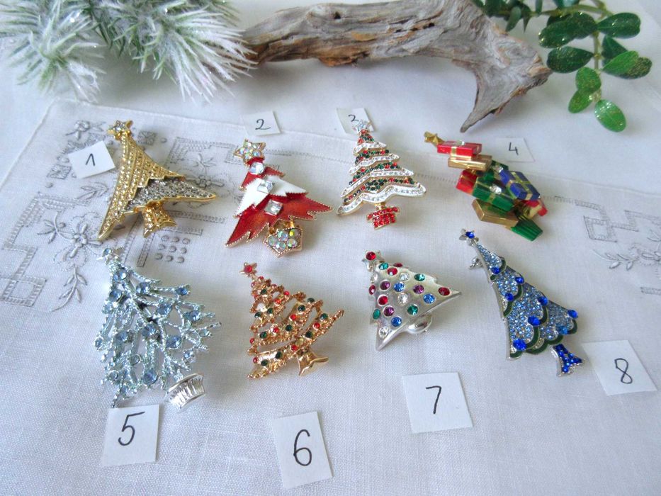 Stara biżuteria choinki świąteczne