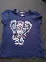 Bluzka bluzeczka T-shirt koszulka krótki rękaw Lupilu - słoń indyjski